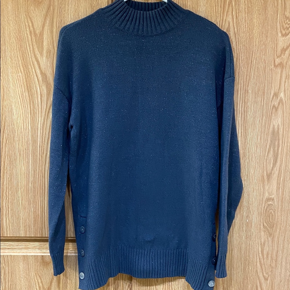 LC Lauren Conrad Midnight Blue Knit Sweater Tunic